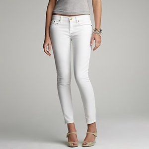J.Crew White Toothpick Jeans - 29 Ankle